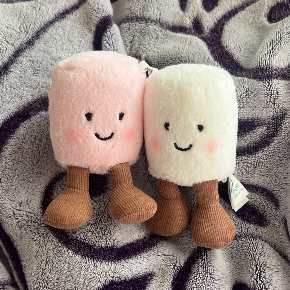 Jellycat Amuseables Pair of Marshmallows Bag Charm☁️